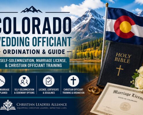 Colorado wedding officiant ordination and marriage license guide