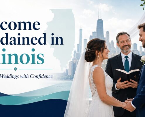 Become ordained in Illinois to officiate Christian weddings