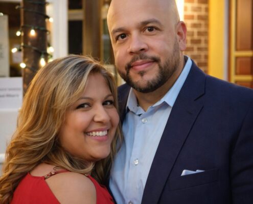 Christian wedding officiant and spouse serving through free online ordination in California