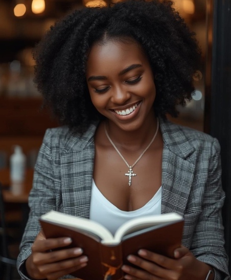 Chaplain ordination student reading a Bible and studying for chaplain ministry training
