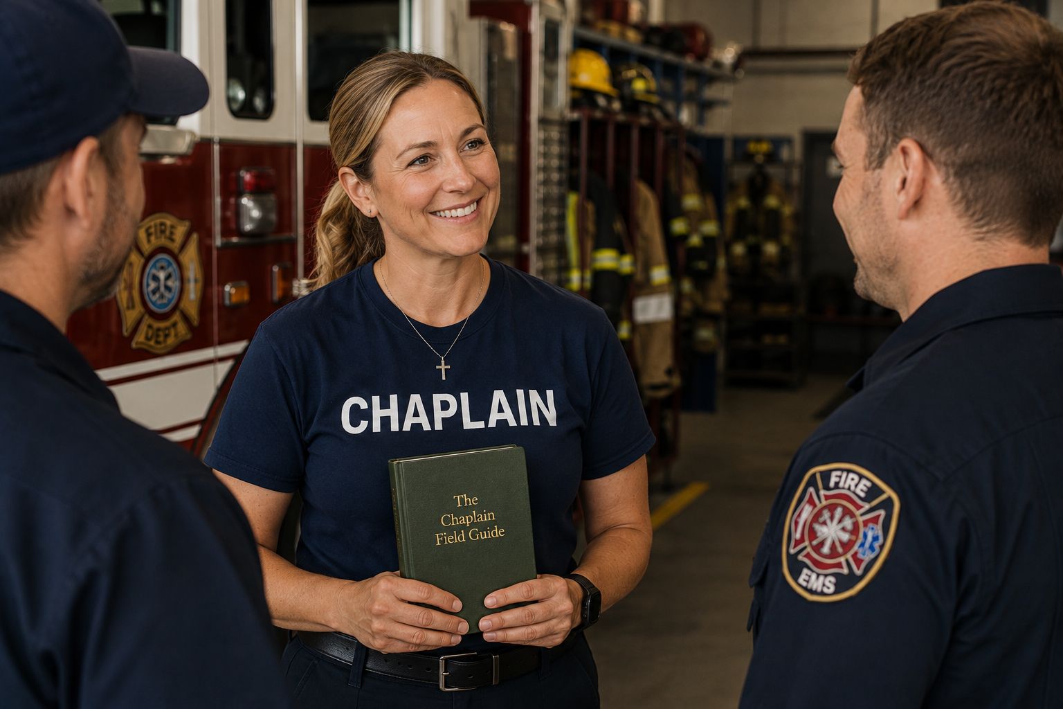 Christian chaplain providing spiritual care and encouragement