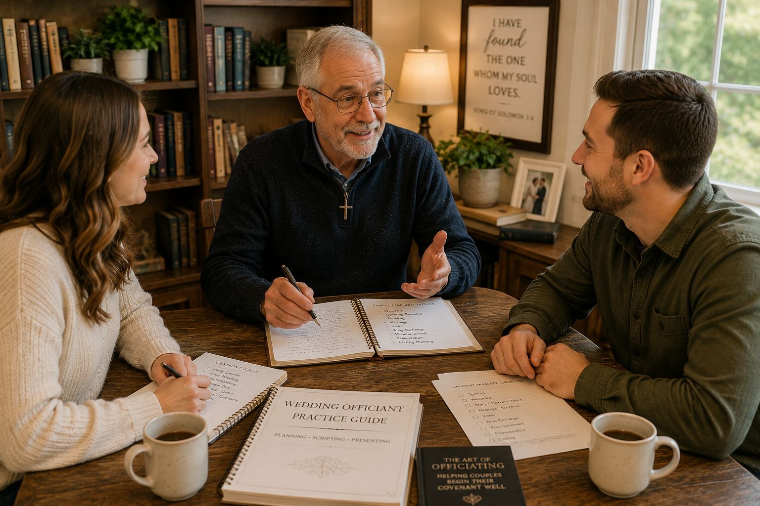 Christian wedding officiant developing a local Wedding Officiant Practice and Soul Center ministry