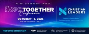 2026 Hope Together Conference banner featuring Christian Leaders, October 1–3, 2026 in Allen, Texas